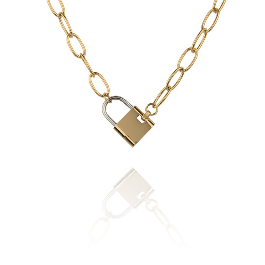 OVERSIZED PADLOCK NECKLACE