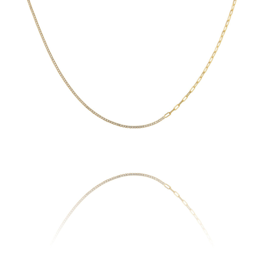 MIXED GOLD CHAIN NECKLACE