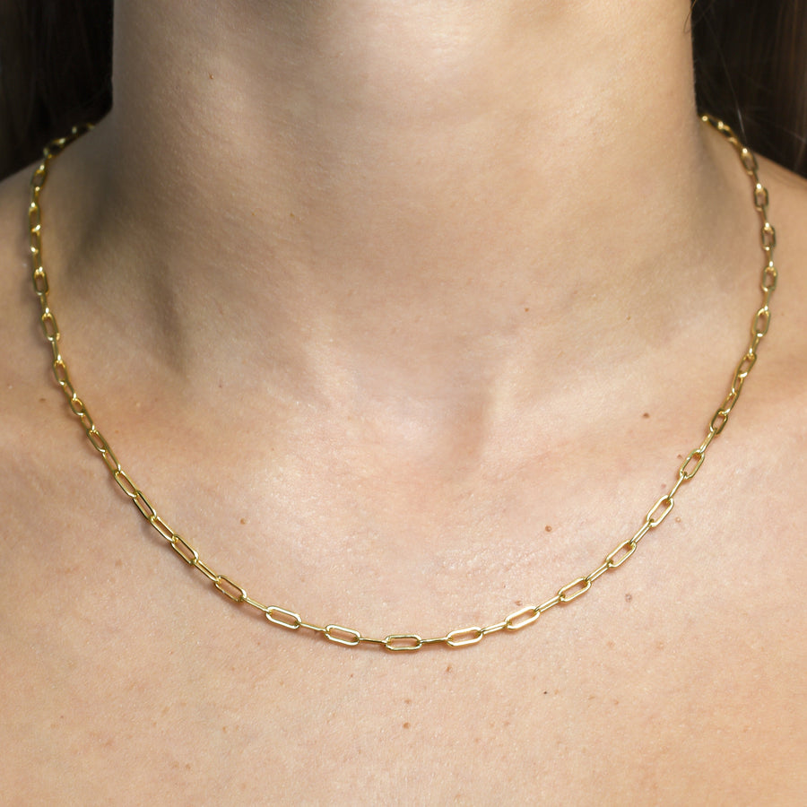 CLASSIC GOLD CHAIN NECKLACE MEDIUM